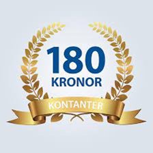 Kontanter - 180 kr - Vinstvalet