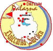 Dalecarlia as the hole world. 
Dalarna på ena kula. Sök dig runt med musen på kartan och hitta orter med bilder ifrån.